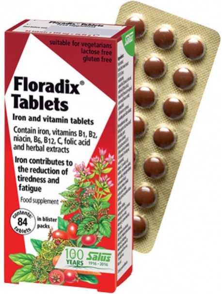 Floradix®, Hekur dhe Viatmina x 84 tableta - SALUS HAUS