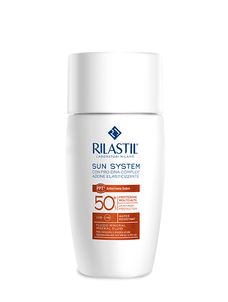 Rilastil Sun System Mineral Fluid SPF 50+-Emulsion mbrojtës ndaj diellit për lëkurë të ndjeshme