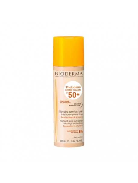 Bioderma – Nude Touch SPF 50+-Për lëkurat e kombinuara dhe të yndyrshme.
