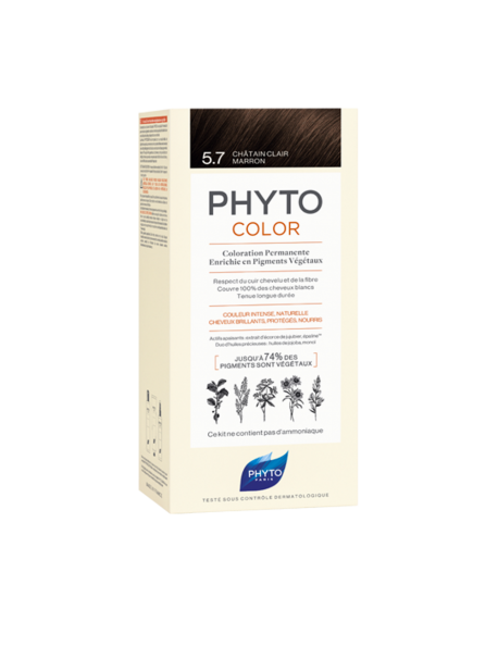 PHYTO-PHYTOCOLOR BOX 7.74+PHTOCOLOR 5.7,BIONDO MARRONE RAME